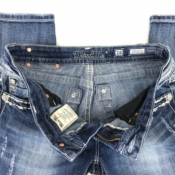 🔴SOLD Miss Me Womens Easy Straight Jeans 28 - Picture 6 of 8